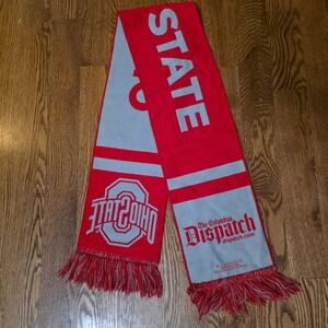 Ohio State Buckeyes‎ Scarlet Gray Columbus Dispatch College Football Scarf
